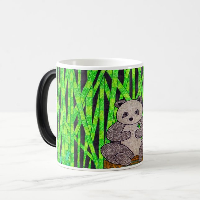 Panda - Morphing Mug Verwandlungstasse (Vorderseite Links)