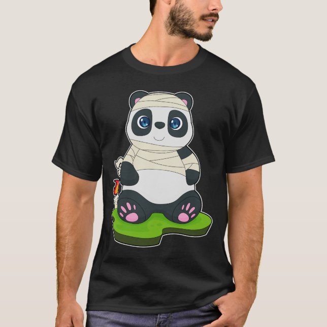 Panda Mummy Candle T-Shirt (Vorderseite)