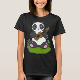 Panda Musician Gitarre T-Shirt
