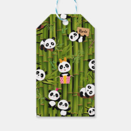 Panda-Muster 2 Geschenkanhänger