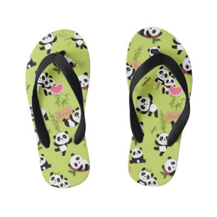Panda-Muster 3 Kinderbadesandalen