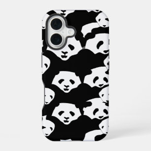 Panda-Muster iPhone 16 Hülle