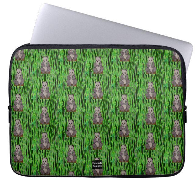 Panda (Muster) - Laptop-Sieb Laptopschutzhülle (Vorderseite)
