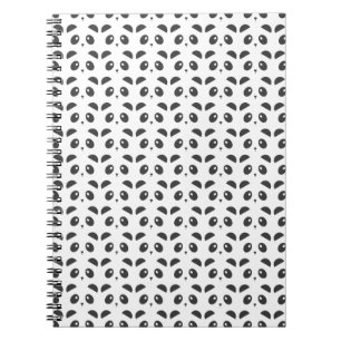 Panda-Muster-Notizbuch Notizblock