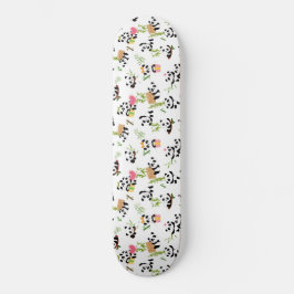 Panda-Muster Skateboard