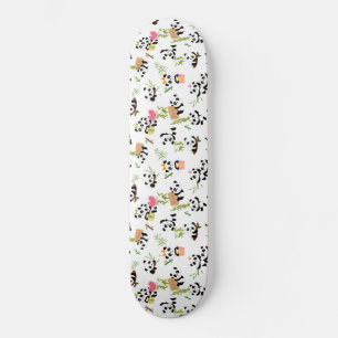 Panda-Muster Skateboard