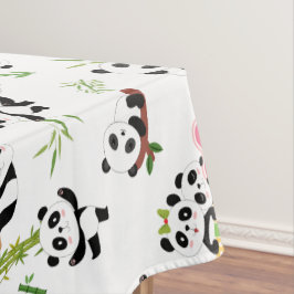 Panda-Muster Tischdecke