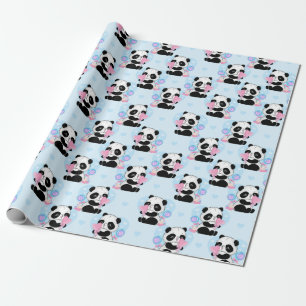 Panda Muster Wrapping Paper Geschenkpapier