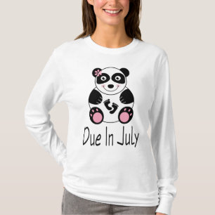 Panda-Mutterschaft passend im Juli T-Shirt
