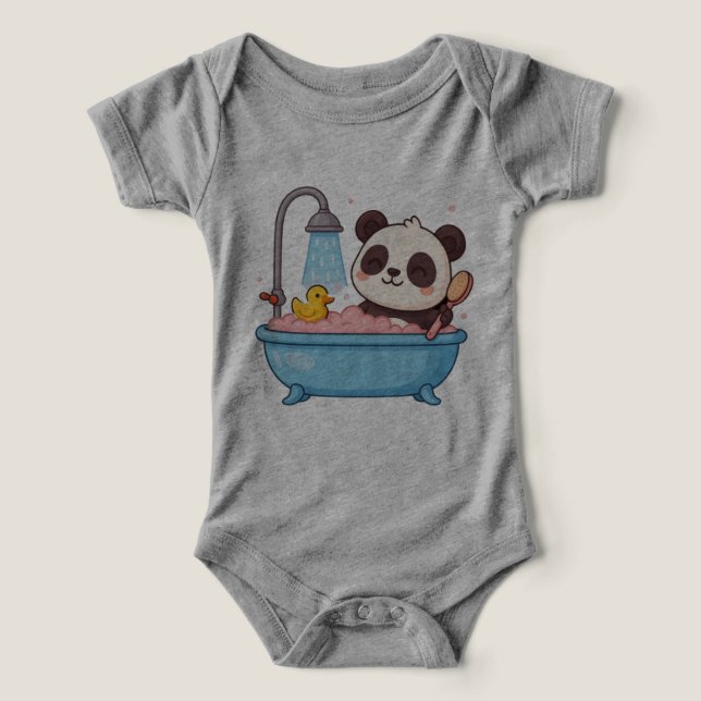 Panda nehmen Baby Shirt (Design Vorderseite)