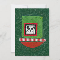 Panda Nicht vorbereitete Grußkarte