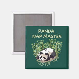 Panda Nickerchen Master Magnet
