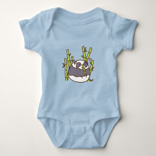 Panda Niedlich Design Baby Jersey Bodysuit Strampler