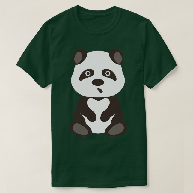 Panda Niedlich T-Shirt (Design vorne)