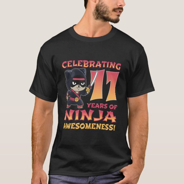 Panda Ninja ICH BIN 1 Elf Ninja 1Nd T-Shirt (Vorderseite)
