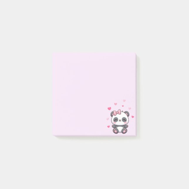 Panda Notas Post-It Klebezettel (Vorderseite)