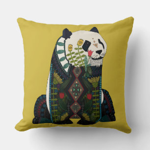 Panda-Ocker Kissen
