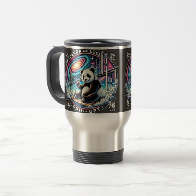 Panda of Luck Travel Mug 19 Reisebecher (Vorderseite Links)