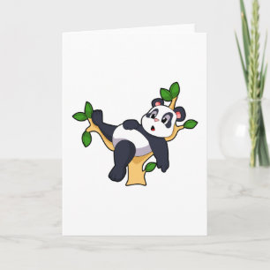 Panda on Tree Karte
