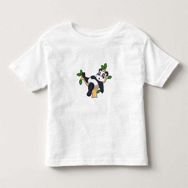 Panda on Tree Kleinkind T-shirt (Vorderseite)