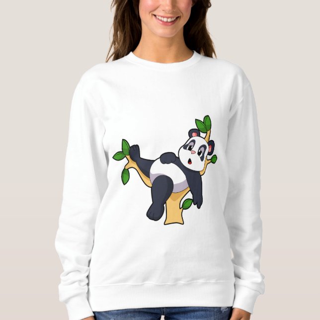 Panda on Tree Sweatshirt (Vorderseite)