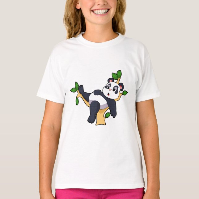 Panda on Tree T-Shirt (Vorderseite)