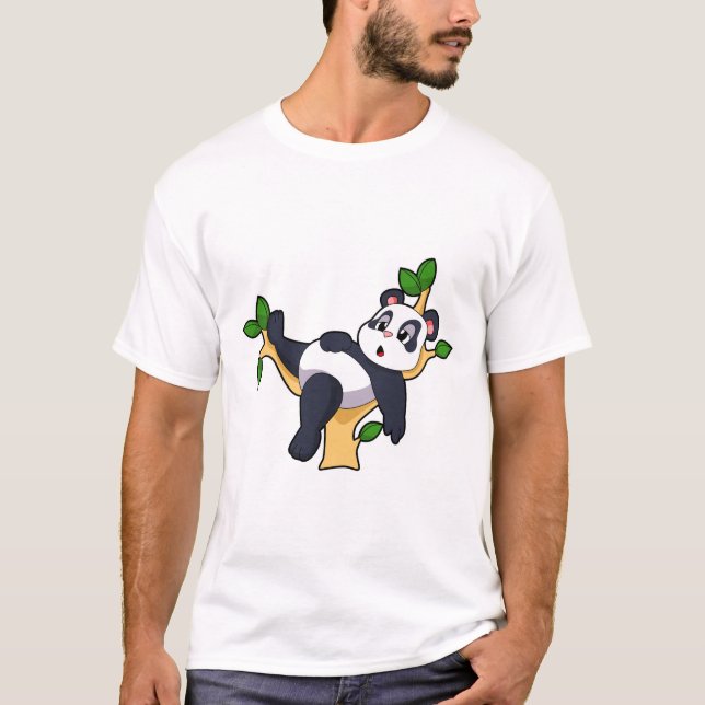 Panda on Tree T-Shirt (Vorderseite)