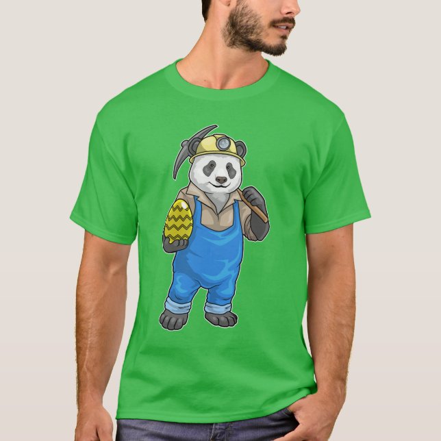 Panda-Osterbergbau T-Shirt (Vorderseite)