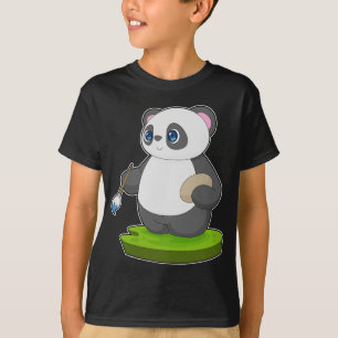 Panda Painting Pinsel T-Shirt