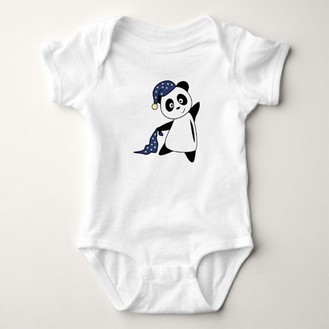 Panda Panda Bear Sleepyhead Bear Baby Strampler (Vorderseite)