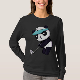 Panda Panda Golf Funny Animal Golfer Panda Bär T-Shirt