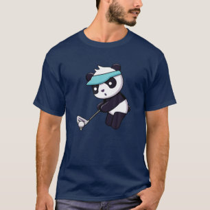 Panda Panda Golf Funny Animal Golfer Panda Bär T-Shirt