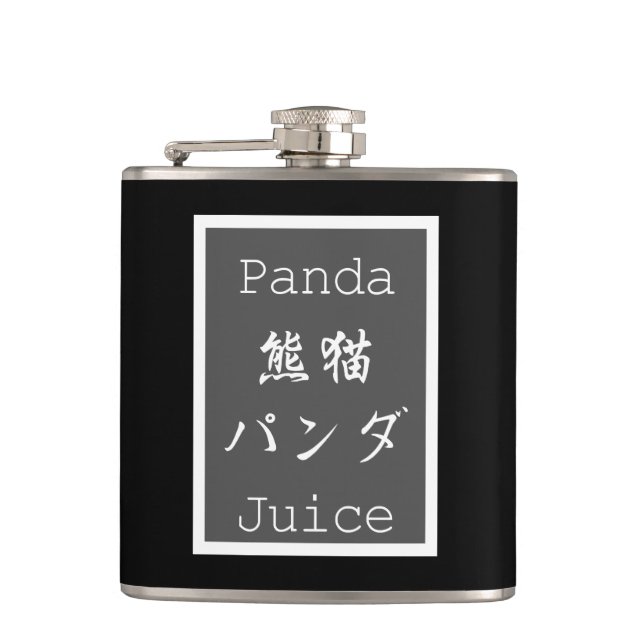 Panda Panda Panda Juice V3 Flasche Flachmann (Vorderseite)