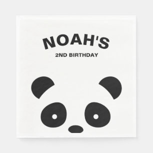 Panda-Papierservietten, Panda-Geburtstags-Party Serviette