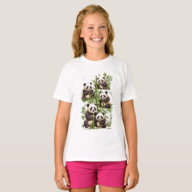 Panda Party: Bamboo Fest Design, T-Shirt (Vorne ganz)