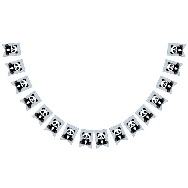 Panda Party Bunting Banner (Alle)