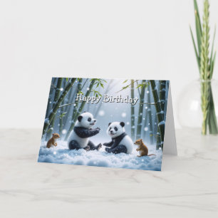Panda Party Card Karte