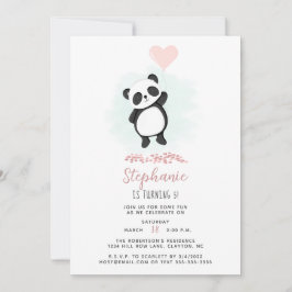Panda Party Einladung
