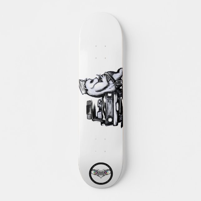Panda-Patrouillenoffizier sperrt das Nickerchen vo Skateboard (Vorne)