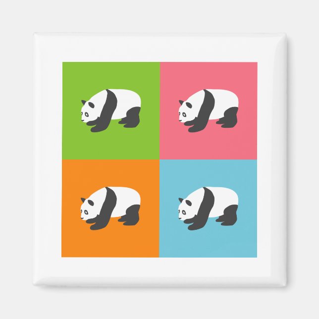 Panda Pattern Magnet (Vorne)