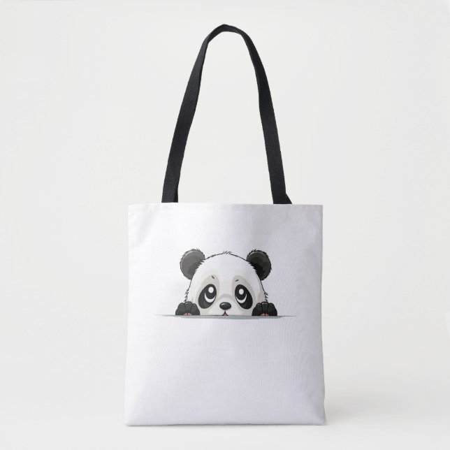 Panda Peeking Niedlich Adorable Funny Animal Carto (Vorderseite)