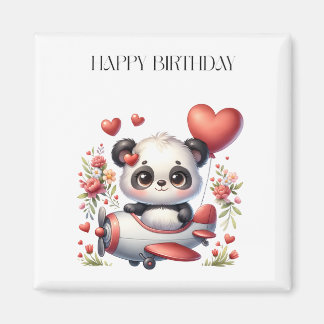 Panda-Pilot-Geburtstag Magnet