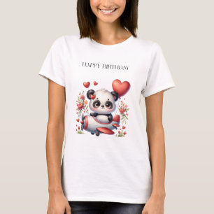 Panda-Pilot-Geburtstag T-Shirt