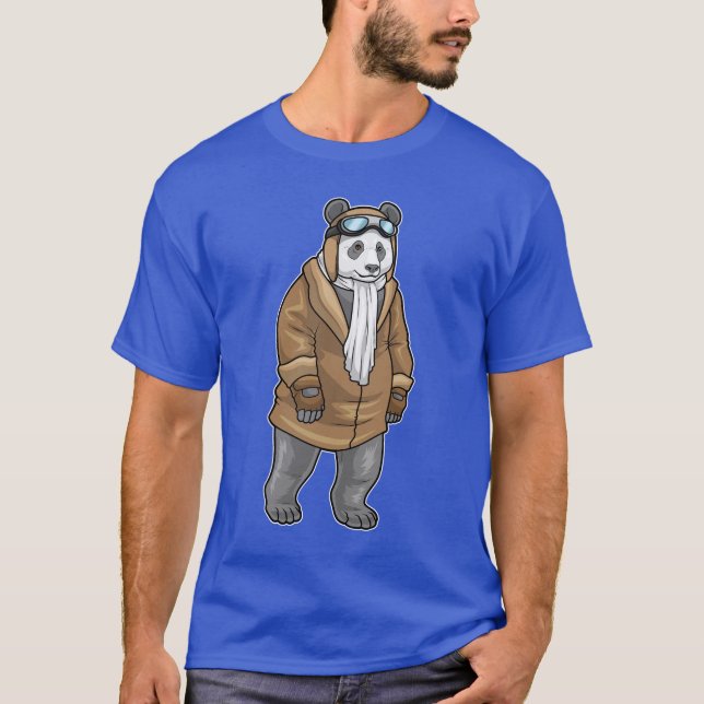 Panda Pilot T-Shirt (Vorderseite)