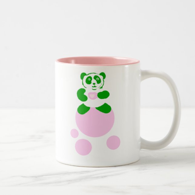 Panda Pink Bubble Tee Tasse (Rechts)