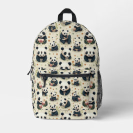 Panda Play 1 Bedruckter Rucksack
