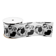 Panda Play 3" Wide Satin Ribbon, 2 Yard Spool