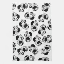 Panda Play Kitchen Handtuch 16" x 24"