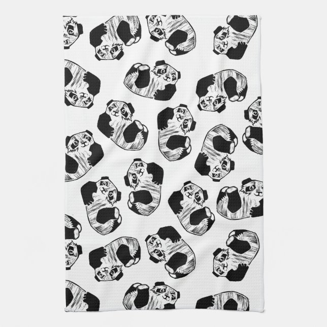 Panda Play Kitchen Handtuch 16" x 24" (Vertikal)