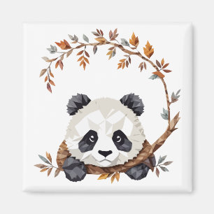 Panda Playful Adorable Fun Tier farbenfroh fröhlic Magnet